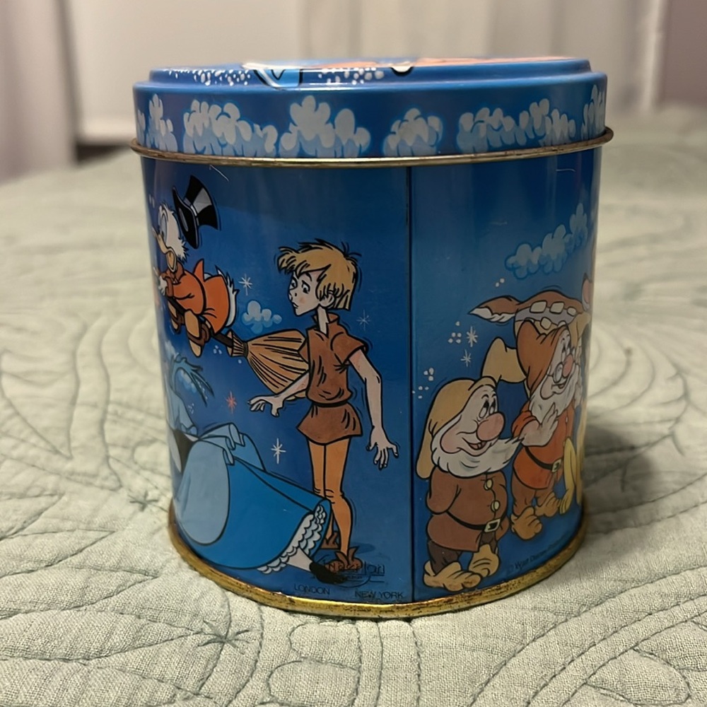 Vintage Disney Coin Tin Can Mickey Mouse Donald Duck - Picture 9 of 15